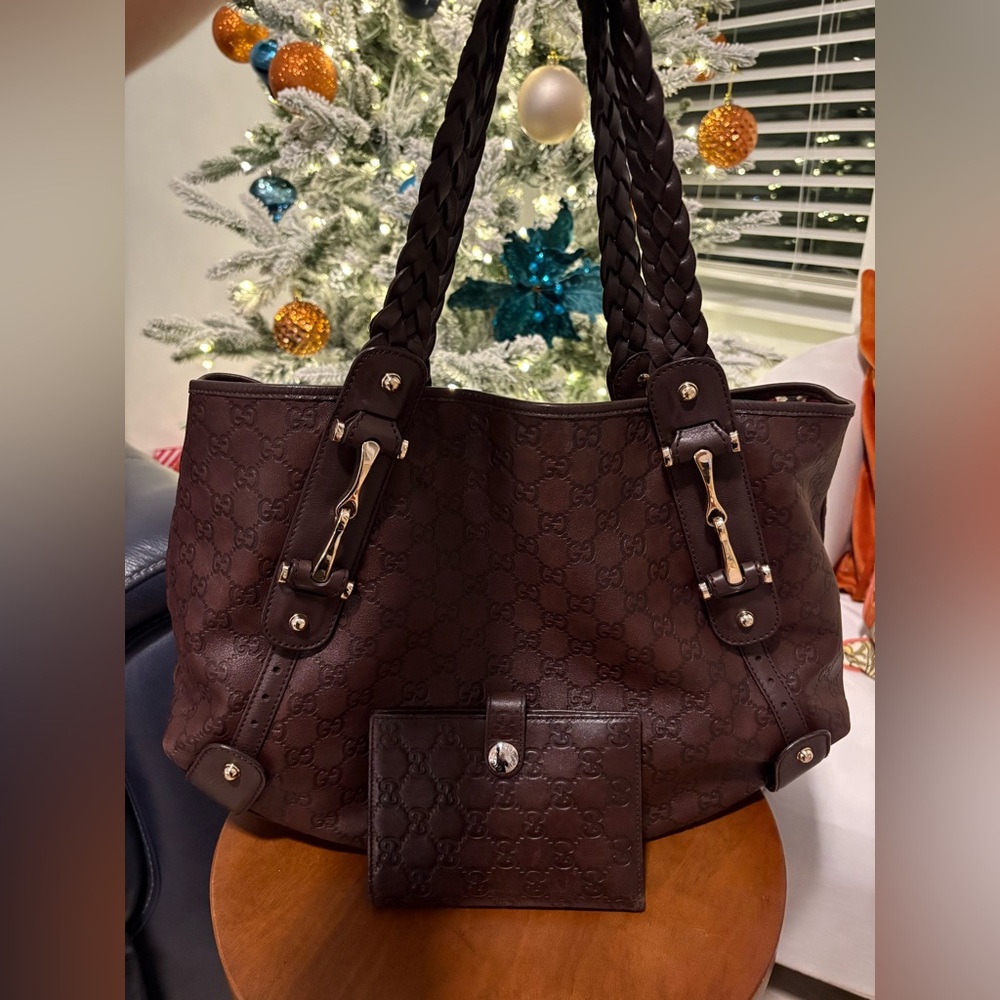Gucci Brown Guccissima Leather Medium Horsebit Pelham Bag and wallet - Picture 16 of 16
